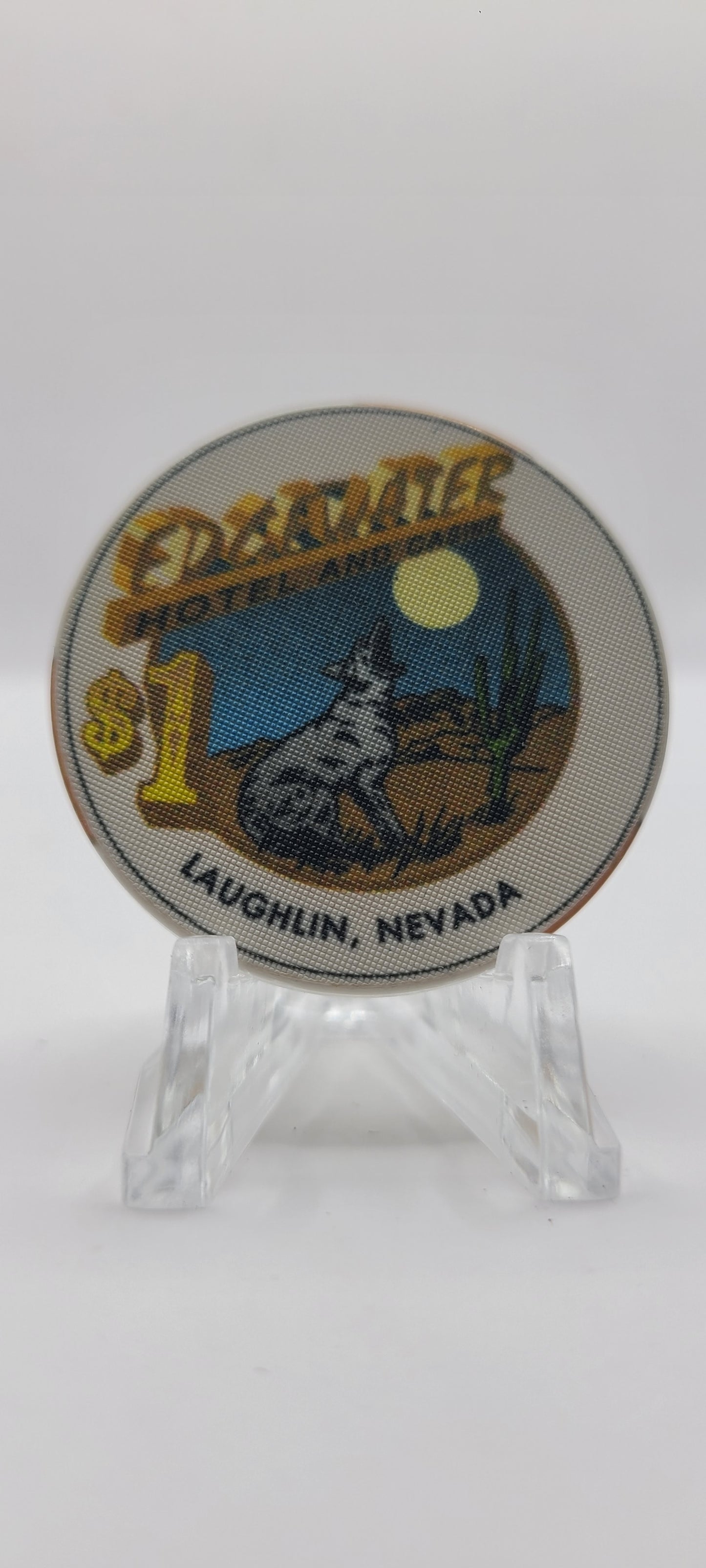 Edgewater Casino Laughlin Nevada 1995 "Linen" $1 Chip N0681