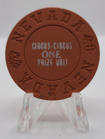 Circus Circus Casino Las Vegas Nevada 1968 "One Prize Unit" Chip N6129