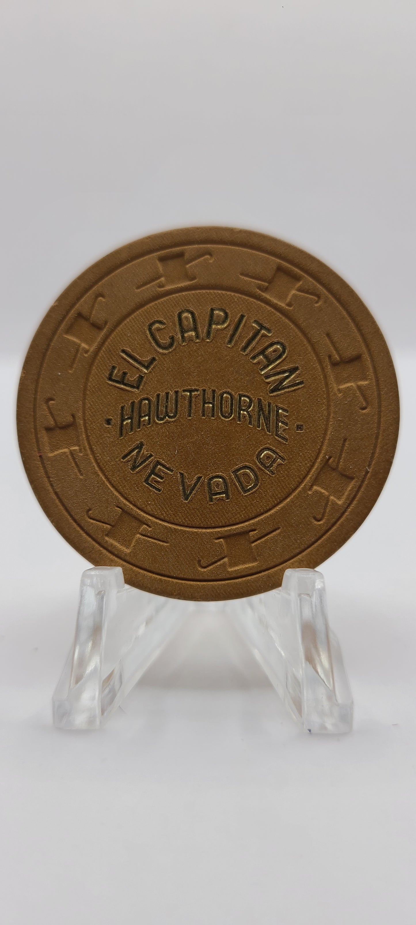 El Capitan Casino Hawthorne Nevada 1970's "Roulette" Chip N8173