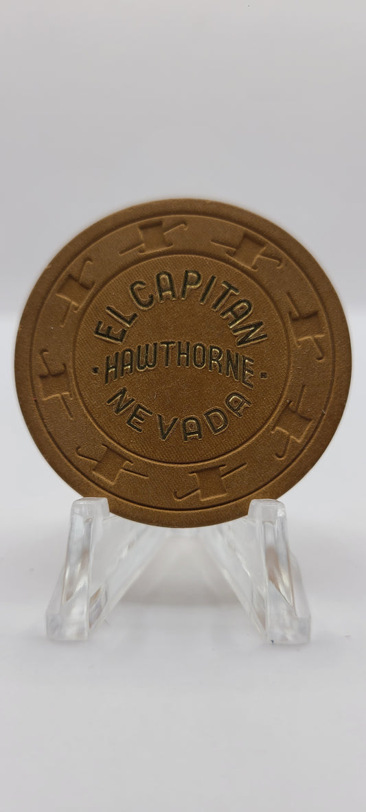 El Capitan Casino Hawthorne Nevada 1970's "Roulette" Chip N8173