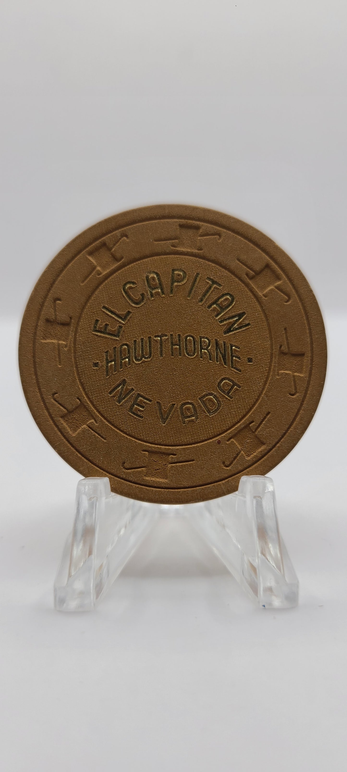 El Capitan Casino Hawthorne Nevada 1970's "Roulette" Chip N8173