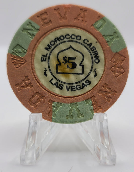 El Morocco Casino Las Vegas Nevada 1972 $5 Chip