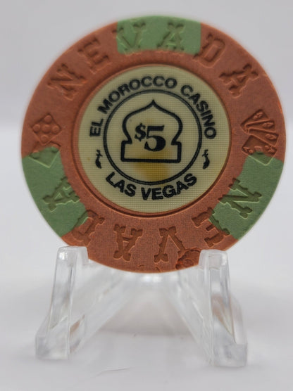 El Morocco Casino Las Vegas Nevada 1972 $5 Chip