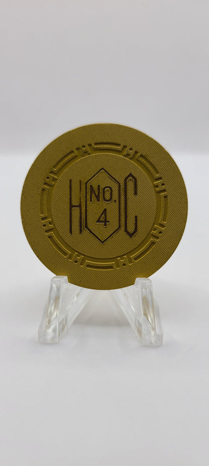 Harolds Club Reno Nevada 1950's "#4" Roulette Chip N4216