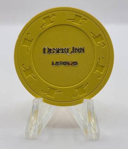 Desert Inn Casino Las Vegas Nevada 1980 Roulette Chip N8128.YELLOW