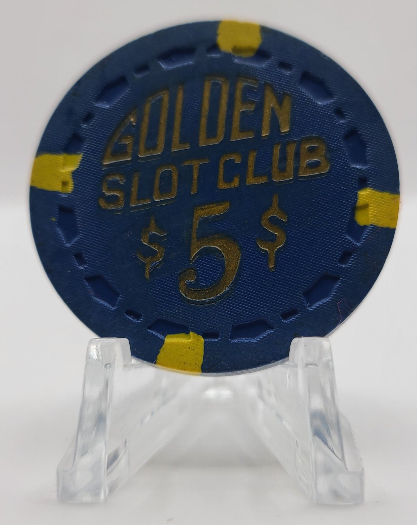 Golden Slot Club Las Vegas Nevada 1955 $5 Chip N1735