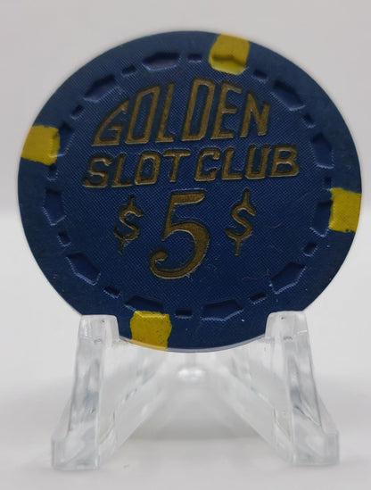 Golden Slot Club Las Vegas Nevada 1955 $5 Chip N1735