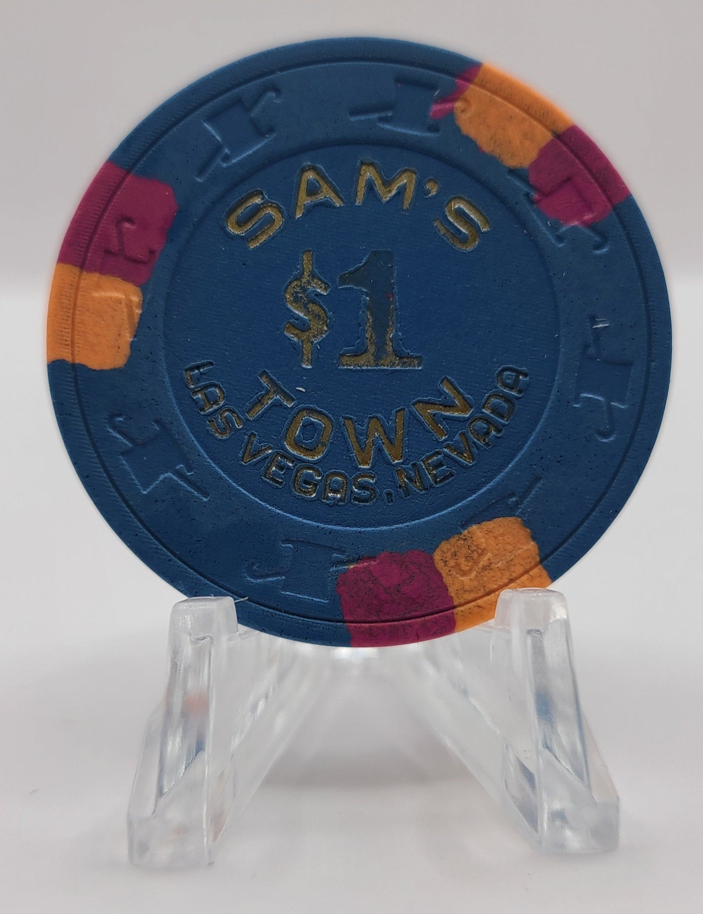 Sam's Town Casino Las Vegas Nevada 1986 $1 Chip N7816