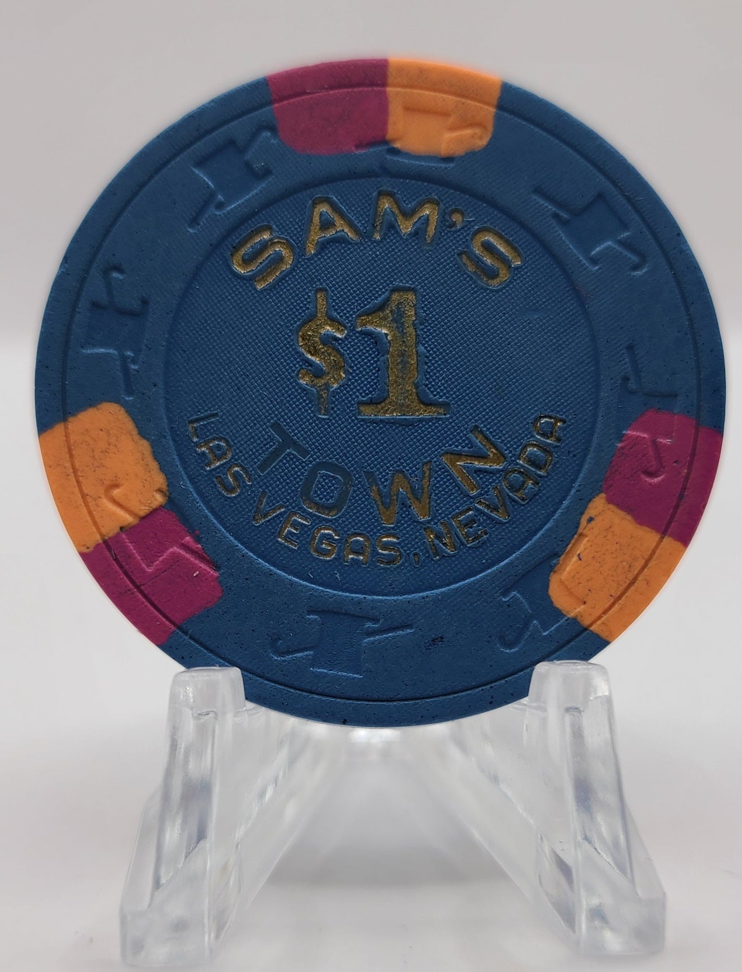 Sam's Town Casino Las Vegas Nevada 1986 $1 Chip N7816