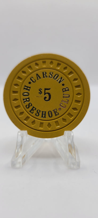 Horseshoe Club Carson City Nevada 1973 $5 Chip N0837