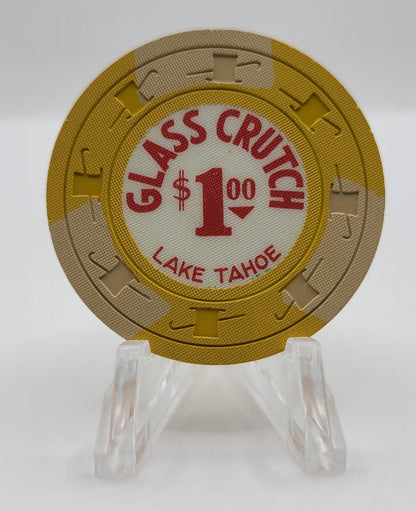 Glass Crutch Lake Tahoe Nevada 1965 $1 Chip N6760