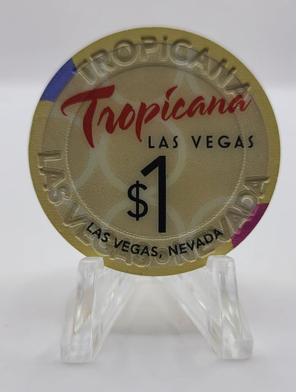 Tropicana Hotel Casino Las Vegas Nevada 2010 $1 Chip E9492