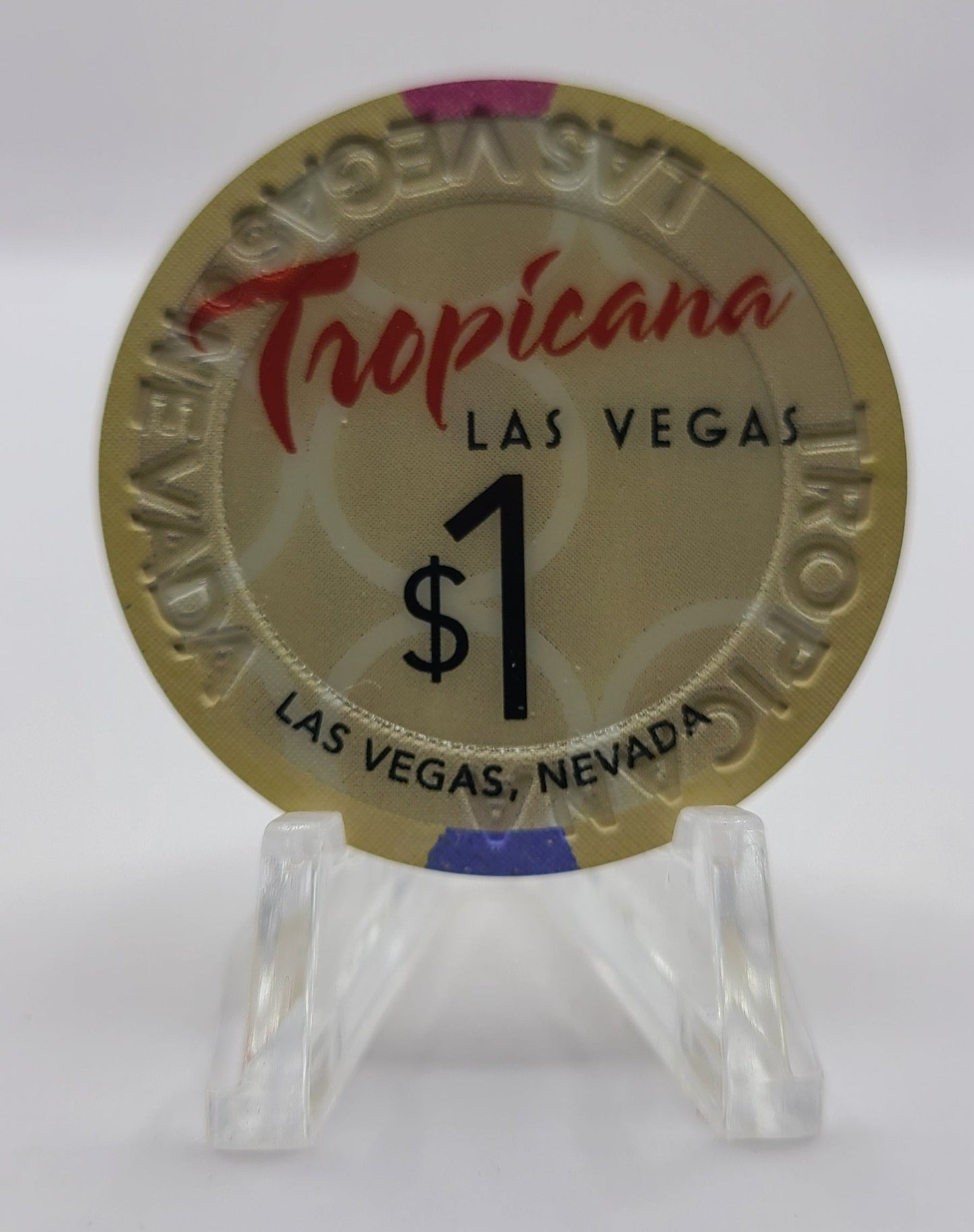 Tropicana Hotel Casino Las Vegas Nevada 2010 $1 Chip E9492