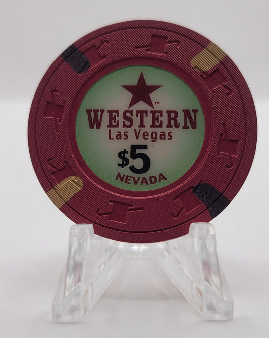 Western Casino Las Vegas Nevada 2008 $5 Chip E8432