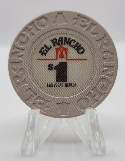 El Rancho Hotel Casino Las Vegas Nevada 1982 $1 Chip N1557