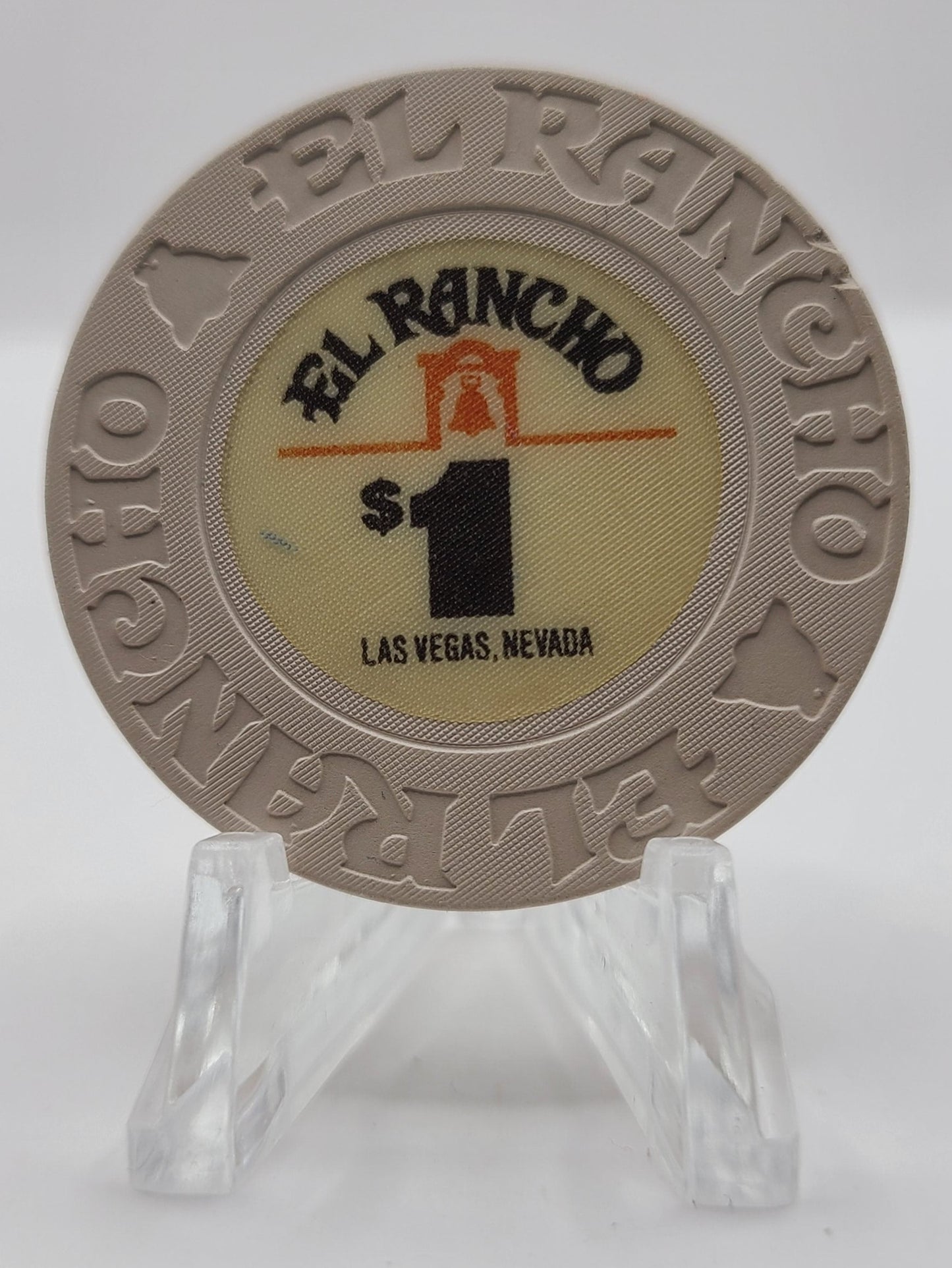 El Rancho Hotel Casino Las Vegas Nevada 1982 $1 Chip N1557