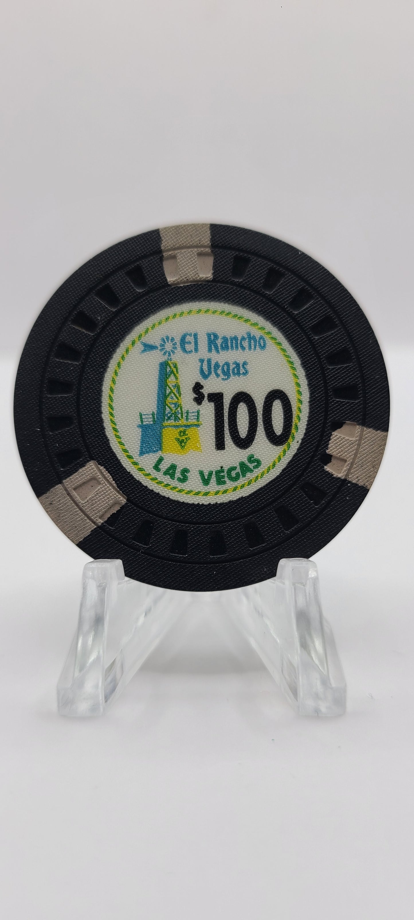 El Rancho Vegas Las Vegas Nevada 1940's $100 Chip N1558