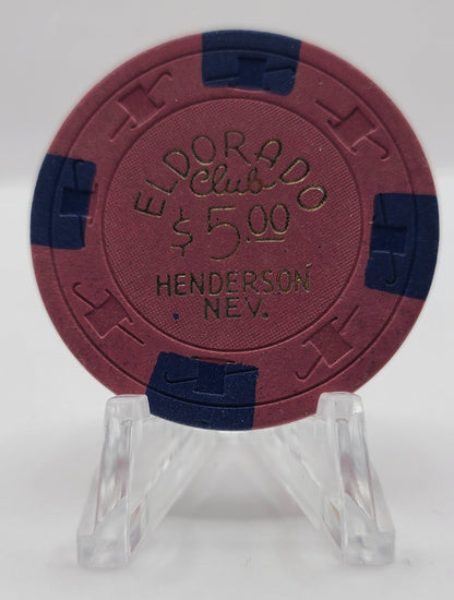 Eldorado Casino Henderson Nevada 1962 $5 Chip N3808