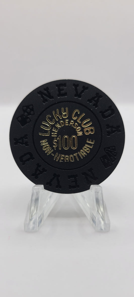 Lucky Club Henderson Nevada 1990's $100 Chip N6033