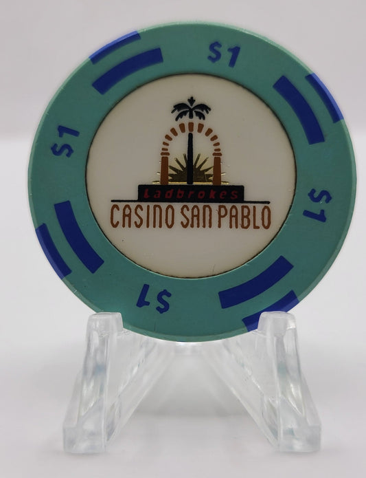 Casino San Pablo San Pablo California $1 Chip