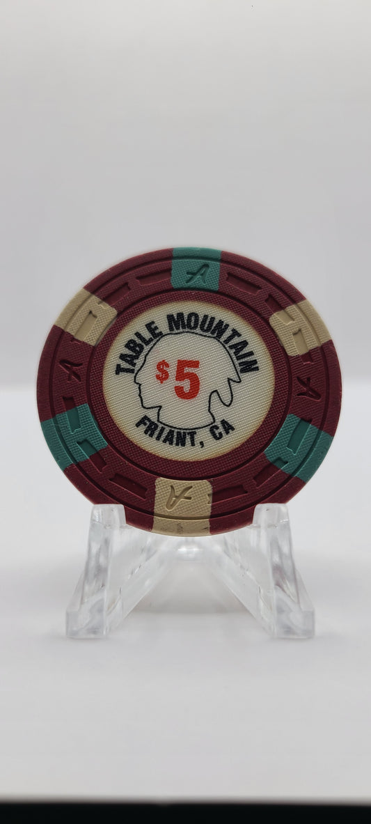 Table Mountain Casino Friant California $5 Chip