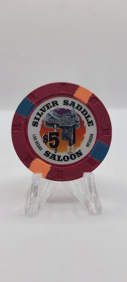 Silver Saddle Saloon Las Vegas Nevada 1997 $5 Chip N9109