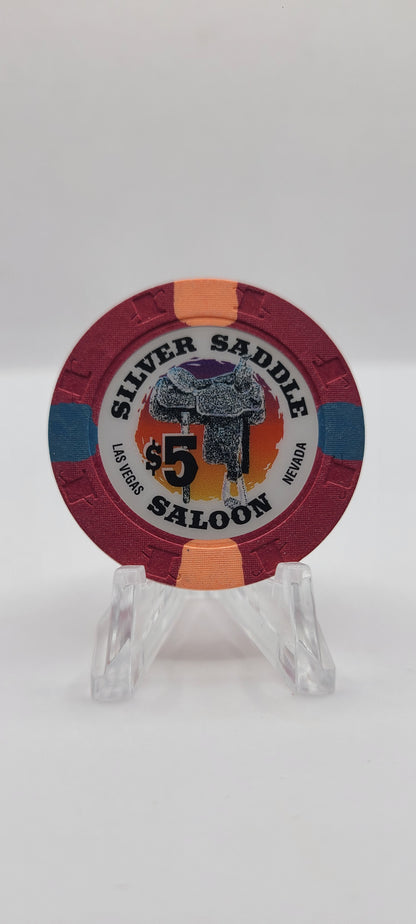 Silver Saddle Saloon Las Vegas Nevada 1997 $5 Chip N9109