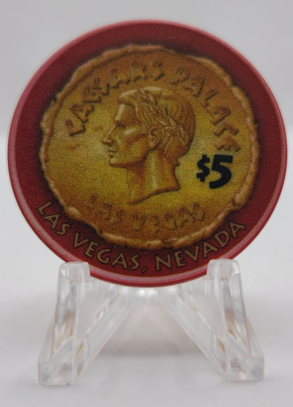 Caesars Palace Casino Las Vegas Nevada 2001 "35 Year Anniversary" $5 Chip V8137