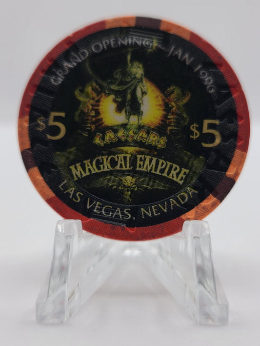 Caesars Palace Las Vegas Nevada 1996 $5 "Magical Empire" Chip N8038