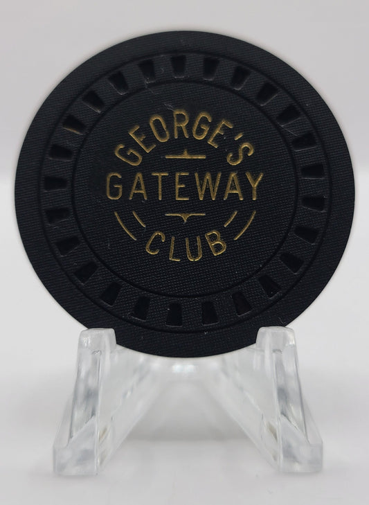 Gateway Club "George's" Lake Tahoe Nevada 1952 $100 Chip N5081