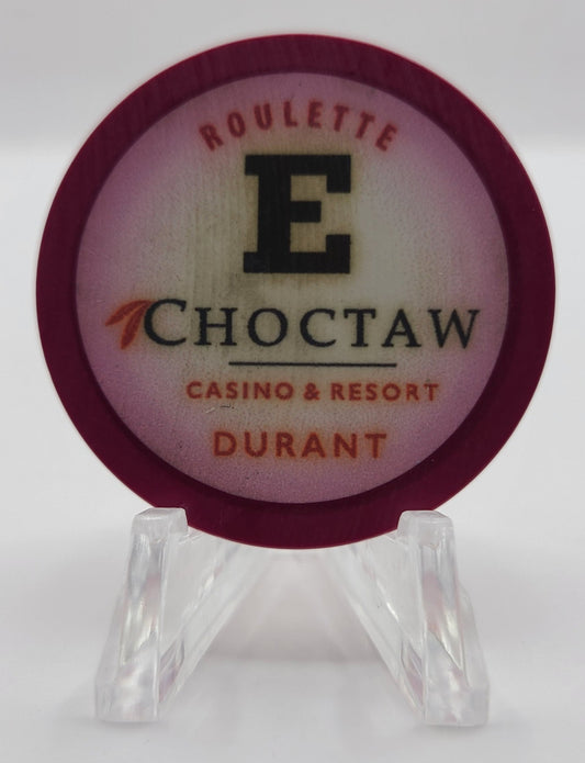 Choctaw Casino & Resort Durant Oklahoma E Red Roulette Chip