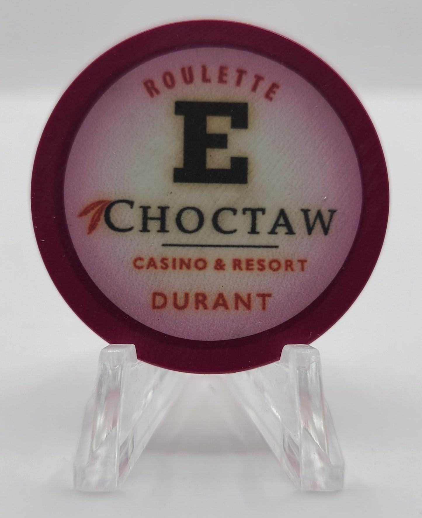 Choctaw Casino & Resort Durant Oklahoma E Red Roulette Chip