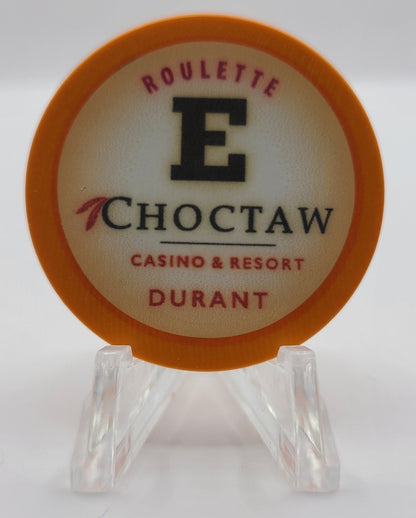 Choctaw Casino & Resort Durant Oklahoma E Orange Roulette Chip