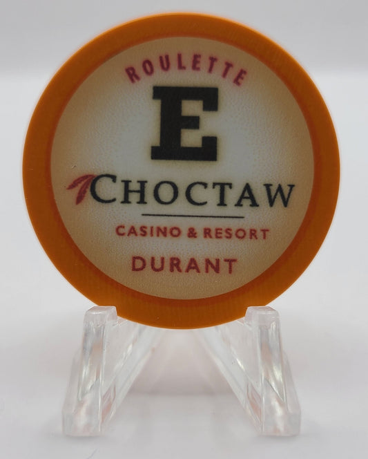 Choctaw Casino & Resort Durant Oklahoma E Orange Roulette Chip