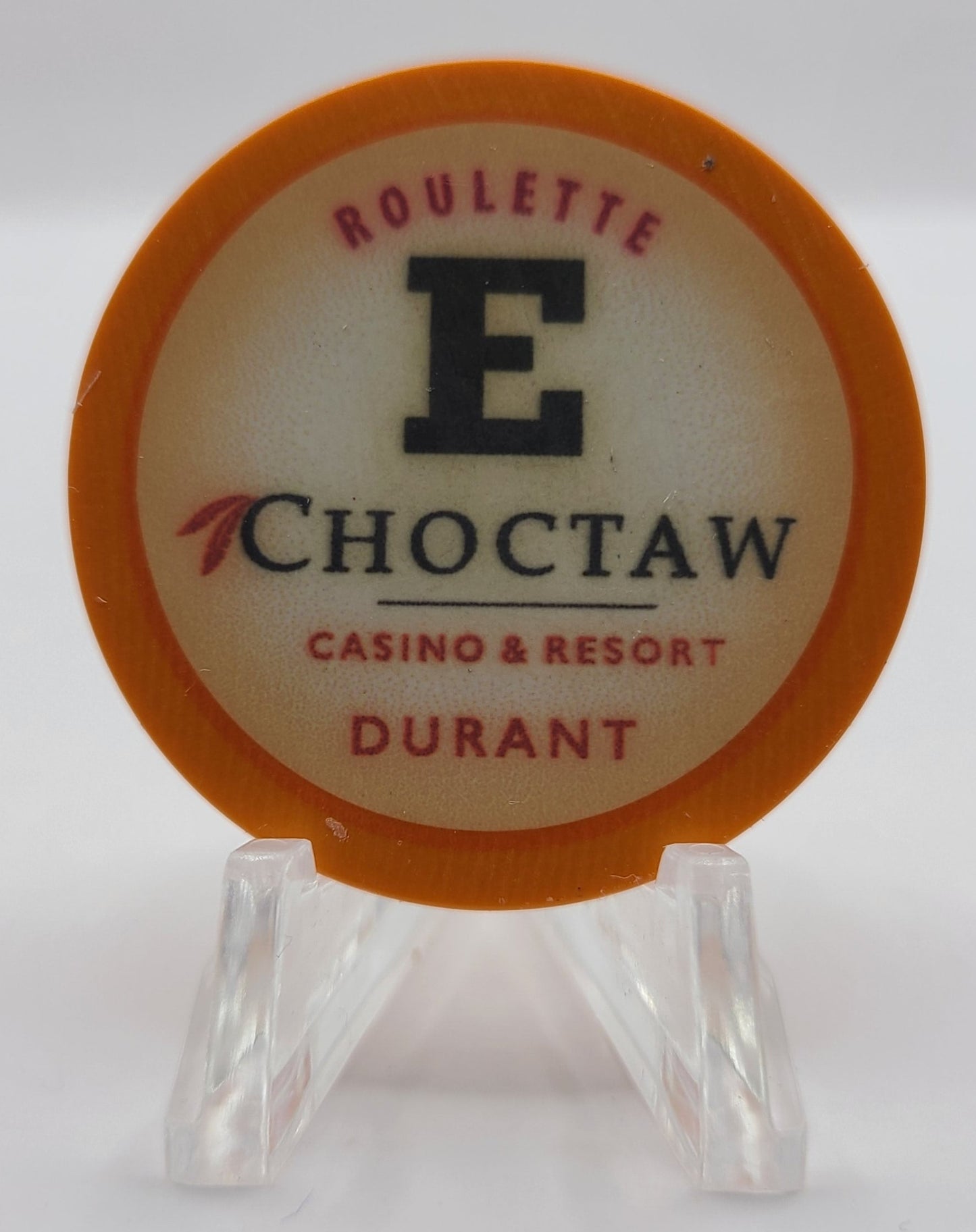 Choctaw Casino & Resort Durant Oklahoma E Orange Roulette Chip