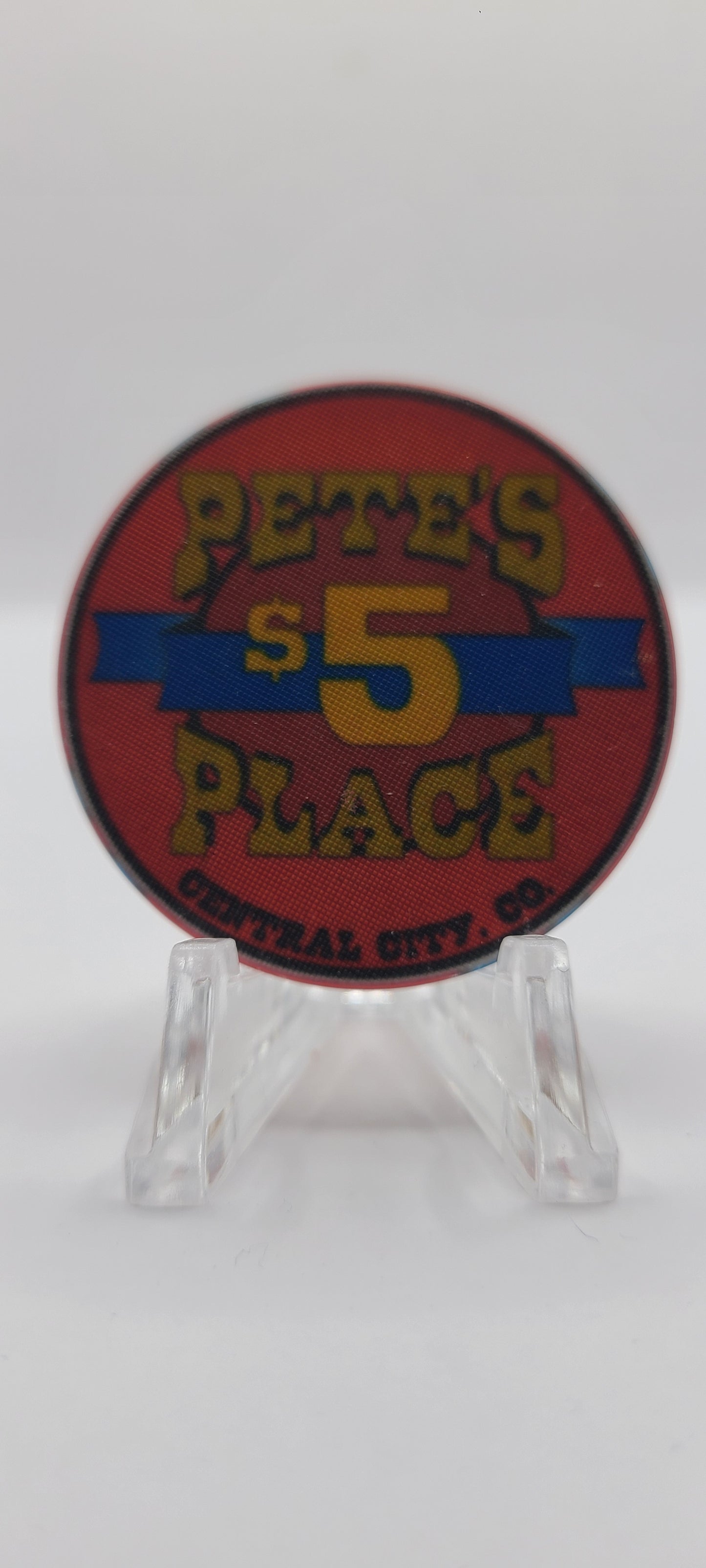 Pete's Place Casino Central City Colorado 1993 $5 Chip