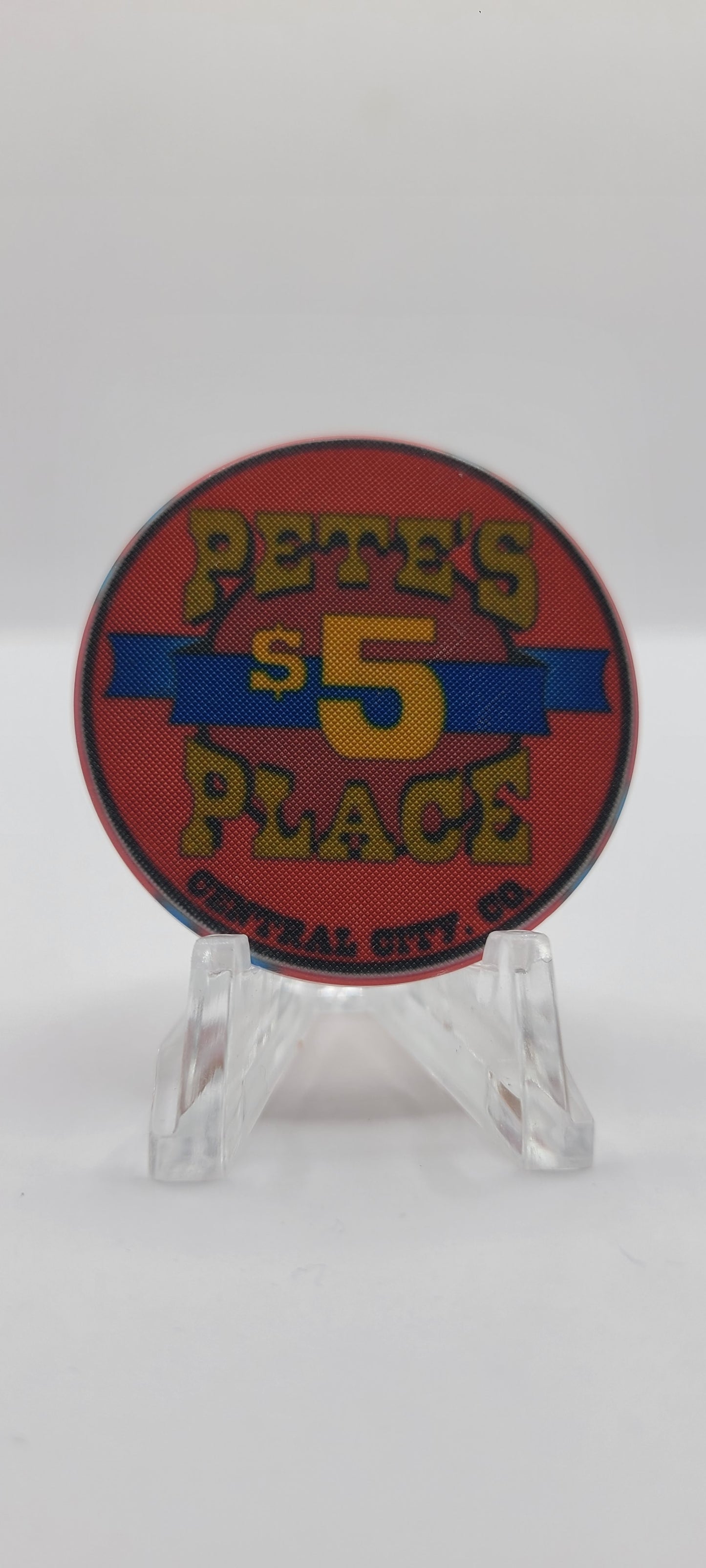 Pete's Place Casino Central City Colorado 1993 $5 Chip