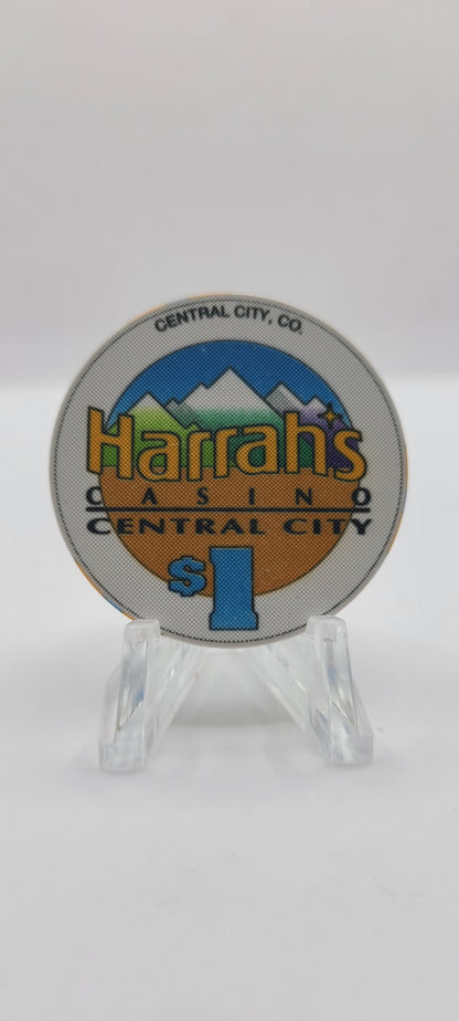 Harrah's Casino Central City Colorado 1993 $1 Chip