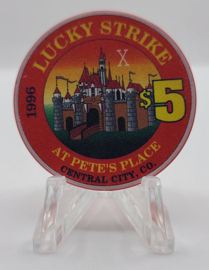 Lucky Strike at Pete's Place Central City Colorado 1996 "X,10" Chip