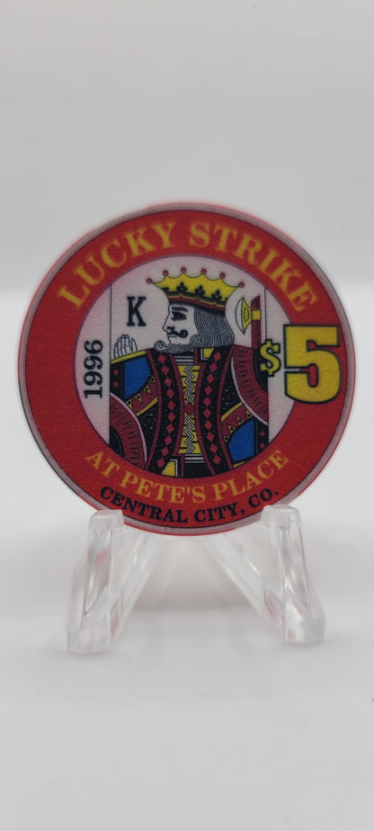 Lucky Strike at Pete's Place Central City Colorado 1996 "King" Chip