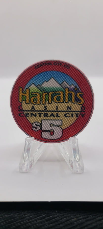 Harrah's Casino Central City Colorado 1993 $5 Chip