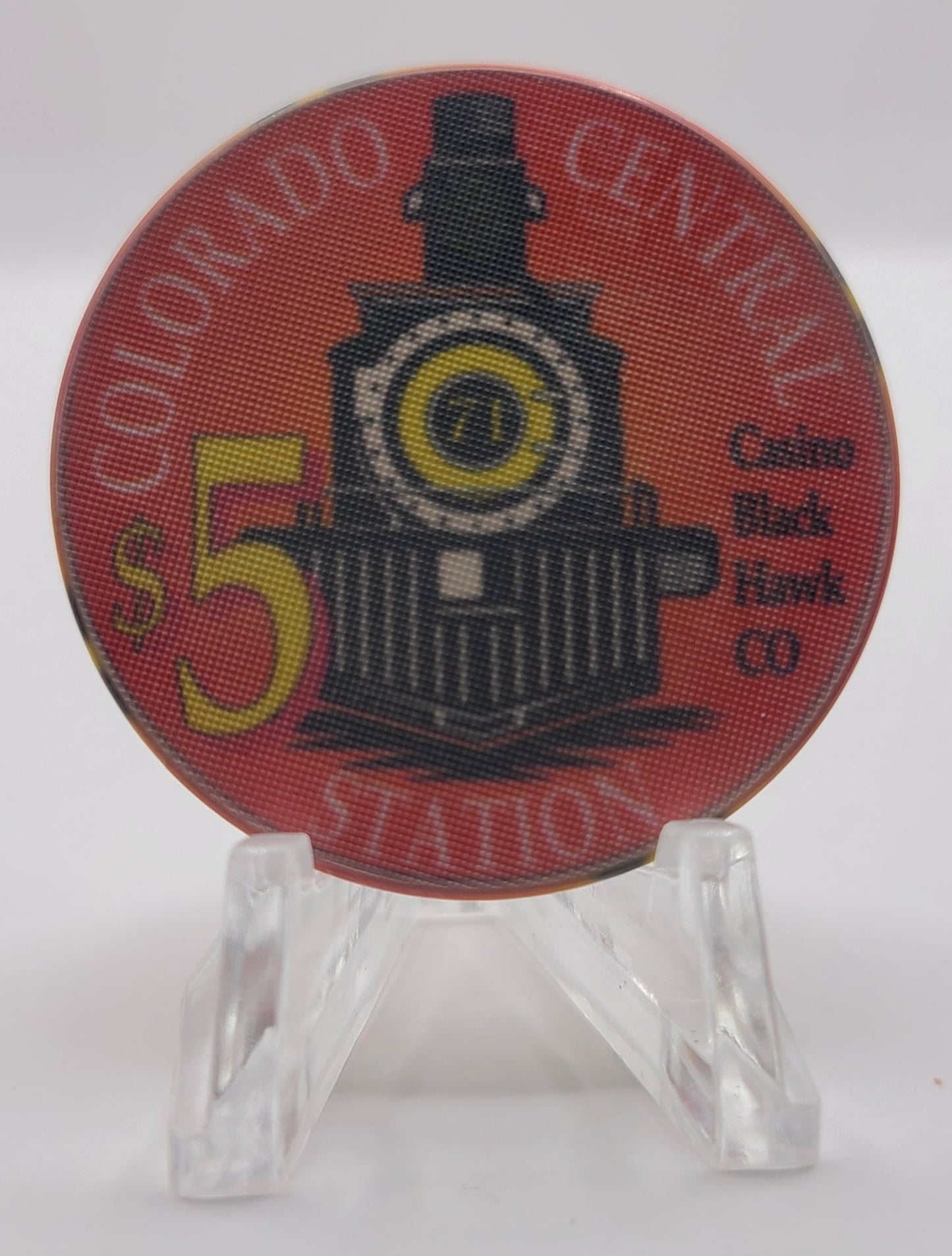 Colorado Central Station Black Hawk Colorado 1996 "Year of the Rat" $5 Chip