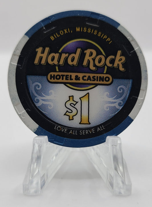 Hard Rock Casino Biloxi Mississippi 2007 $1 Chip