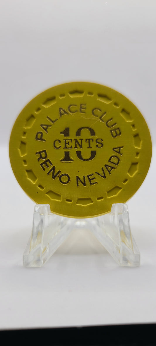 Palace Club Reno Nevada 1960's $.10 Chip N5438