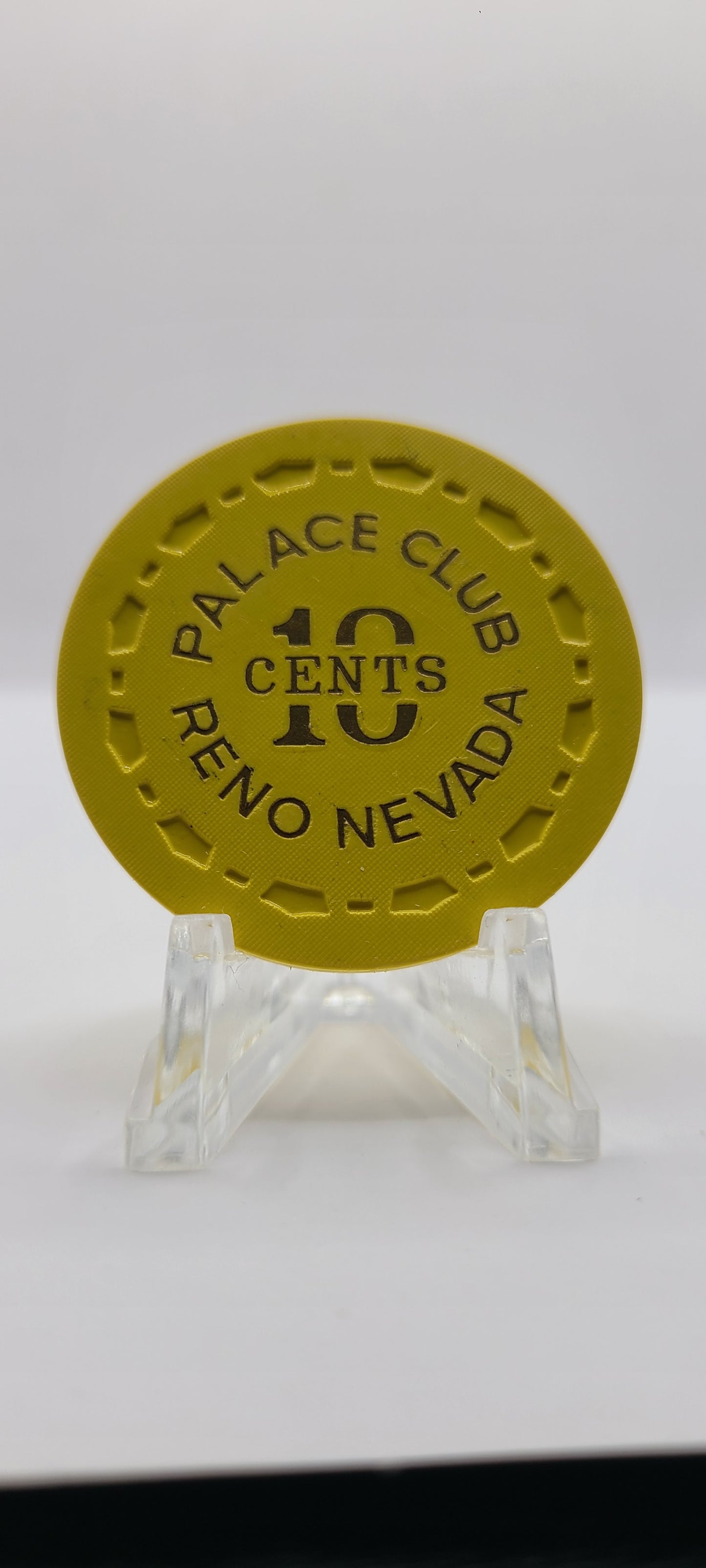 Palace Club Reno Nevada 1960's $.10 Chip N5438