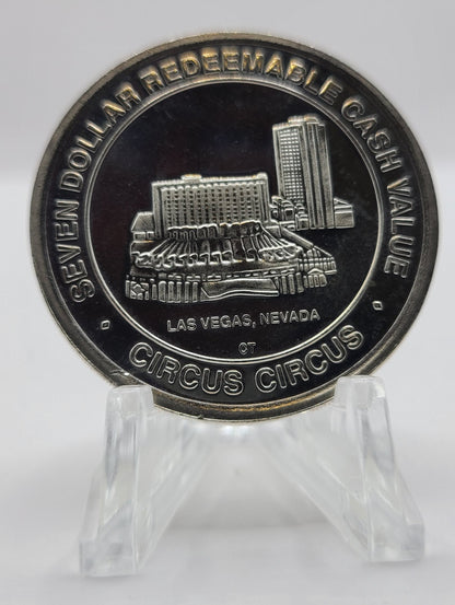 Circus Circus Casino Las Vegas Nevada 1993 $7 .999 Silver Strike