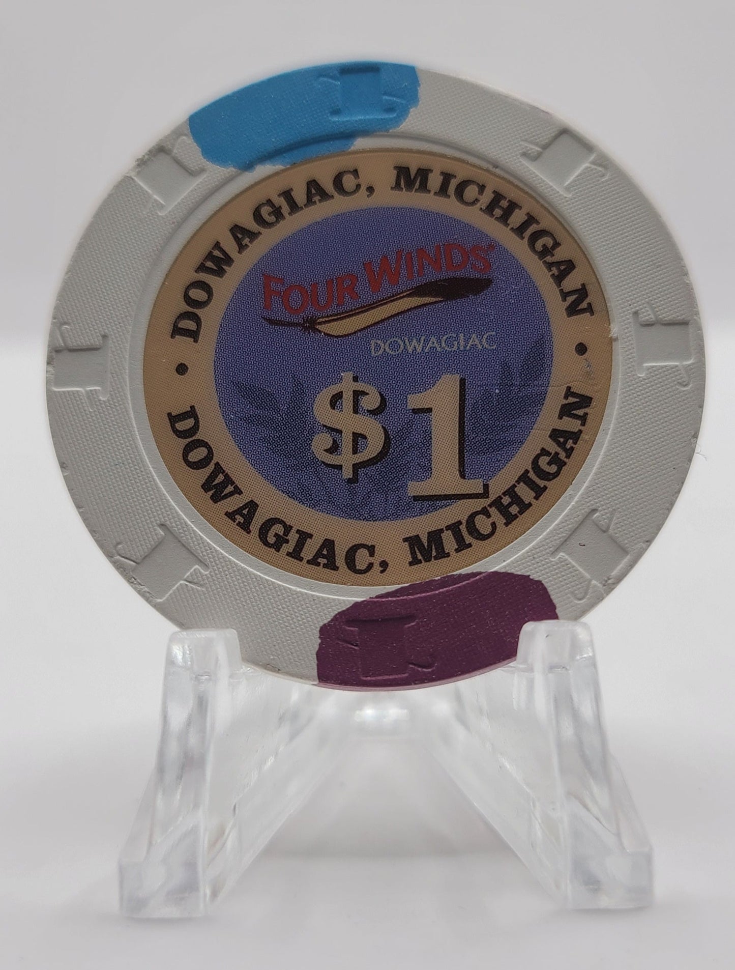 Four Winds Casino "Dowagiac" MI 2013 $1 Chip