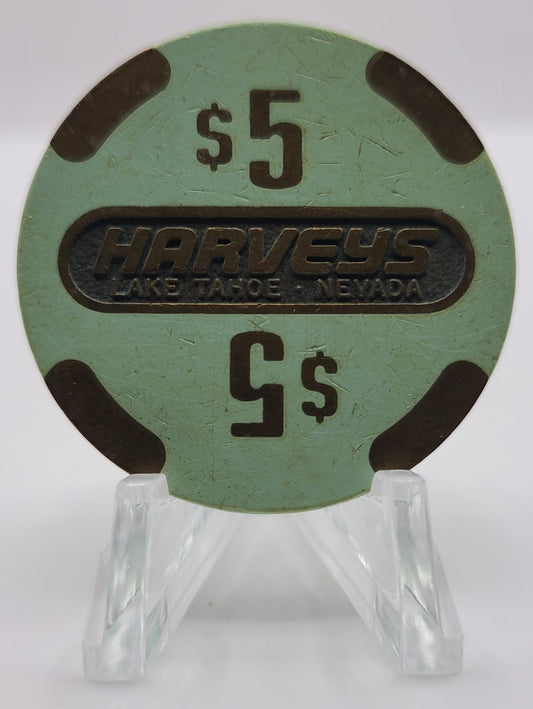 Harvey's "Wagon Wheel" Lake Tahoe Nevada 1986 $5 Chip N5149