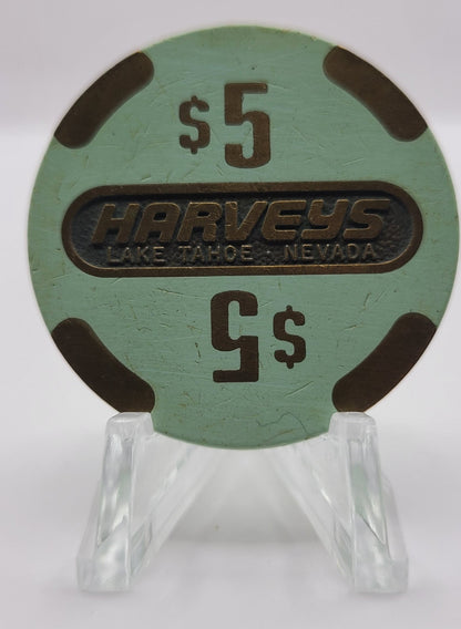 Harvey's "Wagon Wheel" Lake Tahoe Nevada 1986 $5 Chip N5149