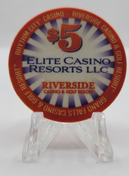 Riverside Casino Riverside Iowa 2016 "10 Year Anniversary" $5 Chip